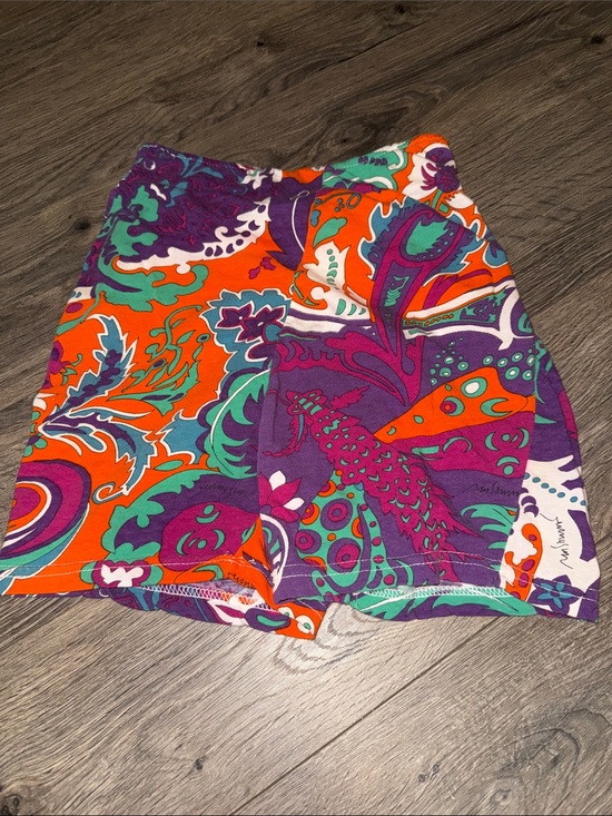 Moschino Pants - Moschino Purple & Orange Paisley Skort